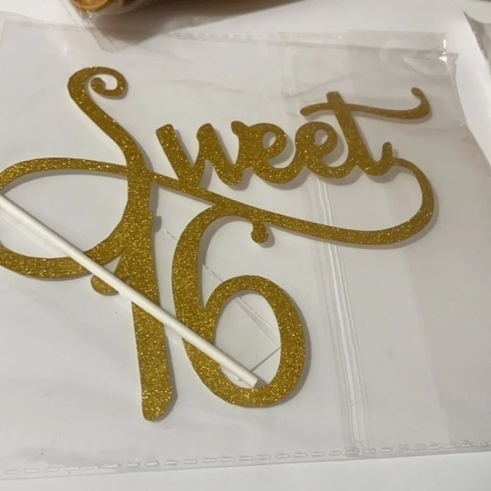 Happy Birthday Sweet 16 Banner decoration set